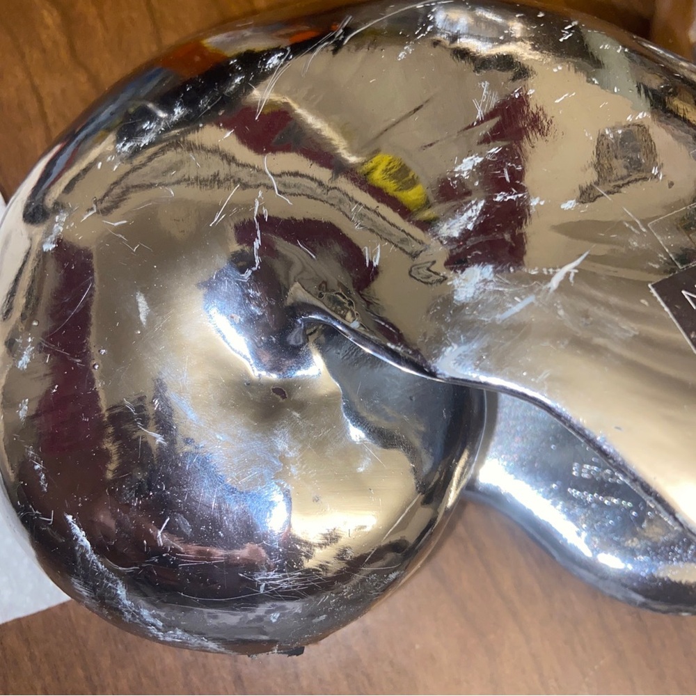 Nate Berkus Nautilus Silver Tone Shell Objet d'Art Figure Home Decor Figurine. - Picture 6 of 7
